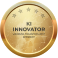 Siegel KI Innovator: visionär, transformativ, effizient
